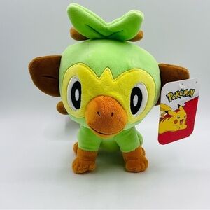 Pokemon Nintendo Grookey Plush 7" Stuff Toy 2022 Video Game Freak Monkey Green